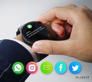 Smartwatch męski na czarnym pasku Rubicon RNCE68. Bluetooth. Zdalne rozmowy przez zegarek (7).jpg
